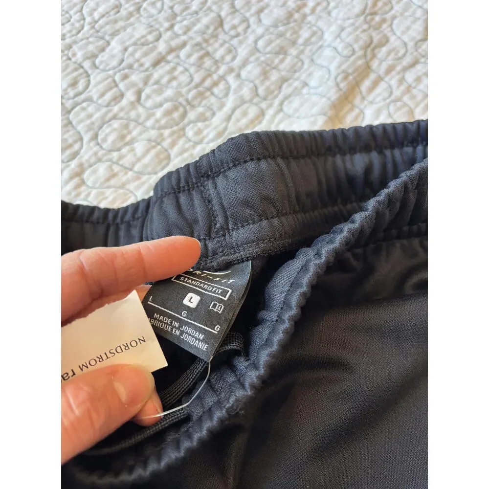 Nike Boy's Size Large Black Athletic Pants with‎ White Swoosh Logo #624